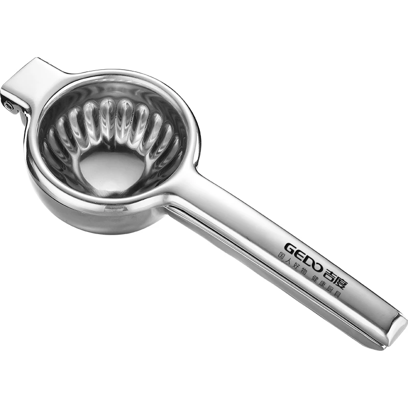 

LFGB Certification Pure 304 Stainless Steel Lemon Squeezer Ultra Thick and Ergonomic Handle Fruit Juice Maker Juicer for Kitchen