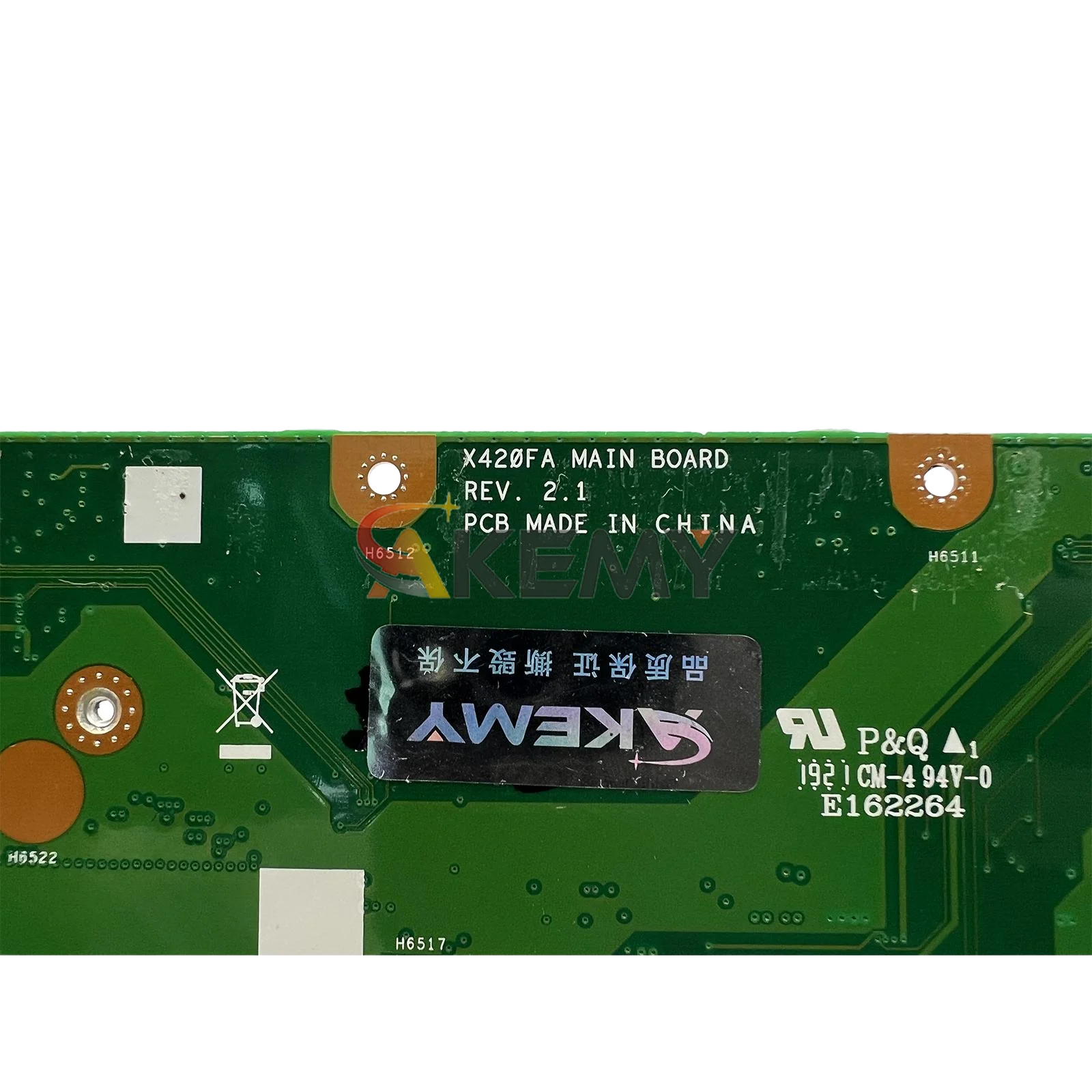 X420FA เมนบอร์ดแล็ปท็อปสำหรับ ASUS VivoBook X420FA Y406FA X420FAC F420FA X420F A420FA เมนบอร์ดพร้อม I3 I5 I7 CPU 100% ทดสอบ OK