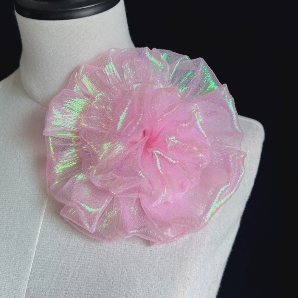 

16CM Fabric Flower Brooch Shoulder Lapel Pins for Performance Costume Runway Show Stage Corsage Wedding Party Badge Accessories