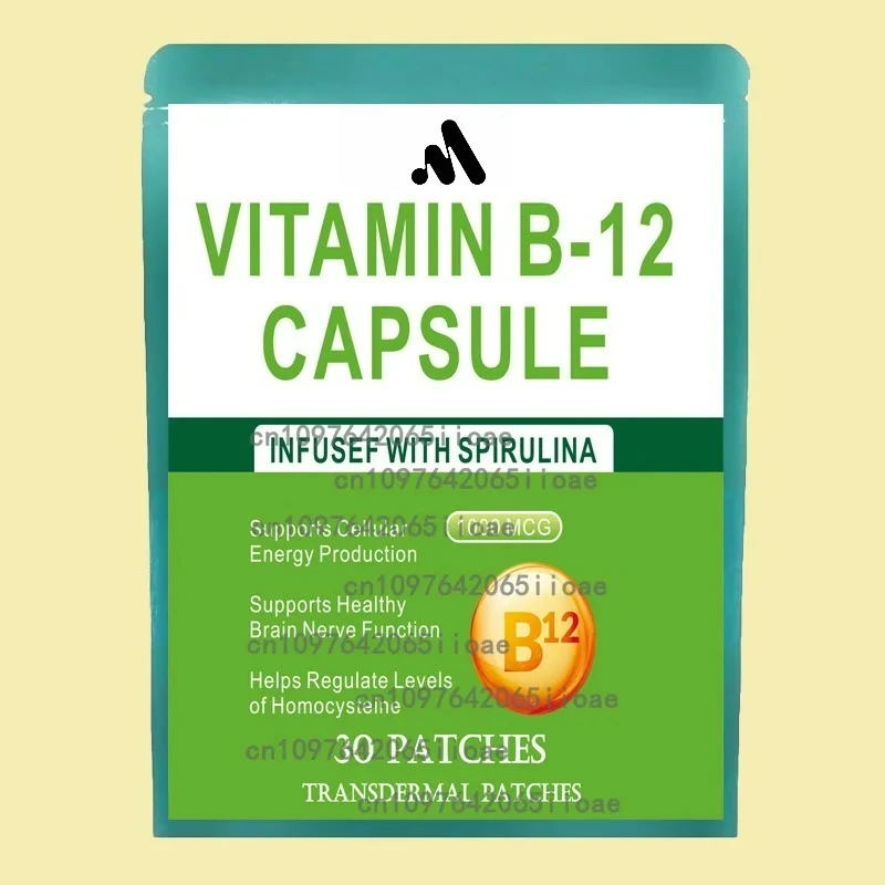 

30 Patches Vitamin B12 Complex with Transdermal Patches