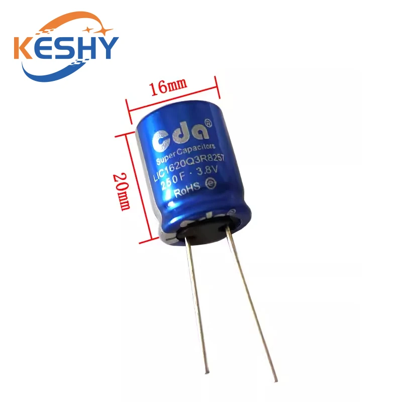 Farah Super Capacitor para Veículo, Viajando Gravador de Dados, 3.8V, CDA 10F 20 40F 70F 100F 120F 250F 500F 750F