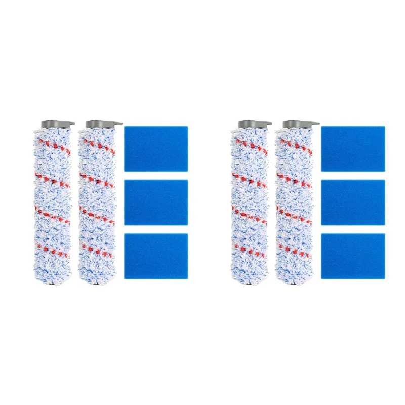 

UNCL 2 Set Filter Brush Roller And Pre-Filter Foam Replacement Parts For Tineco Ifloor HF10E-01 Cordless Wet Dry