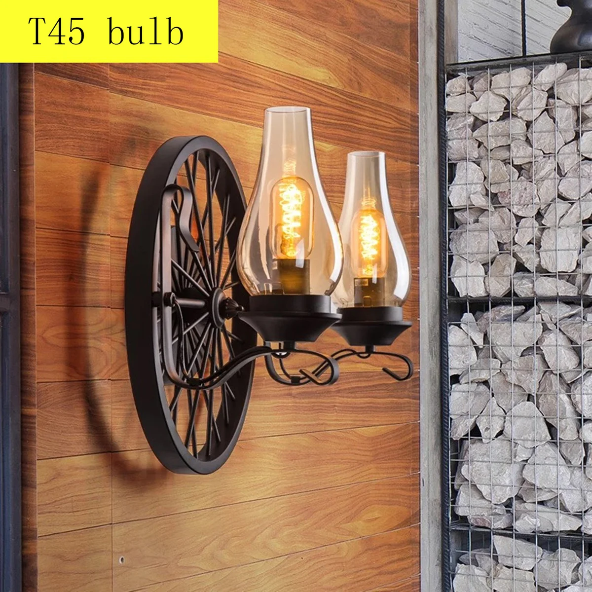 4pcs Squirrel Cage Filament Bulbs 40W E26 Teardrop Dimmable Light Bulbs for Chandeliers Pendant Lights Sconces Vintage Home