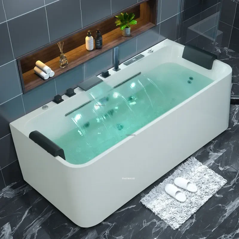 Bathroom Jacuzzi Intelligent Constant Temperature Surf Massage Bathtub Small Apartment Household Adult Japanese Style Bath Tub X