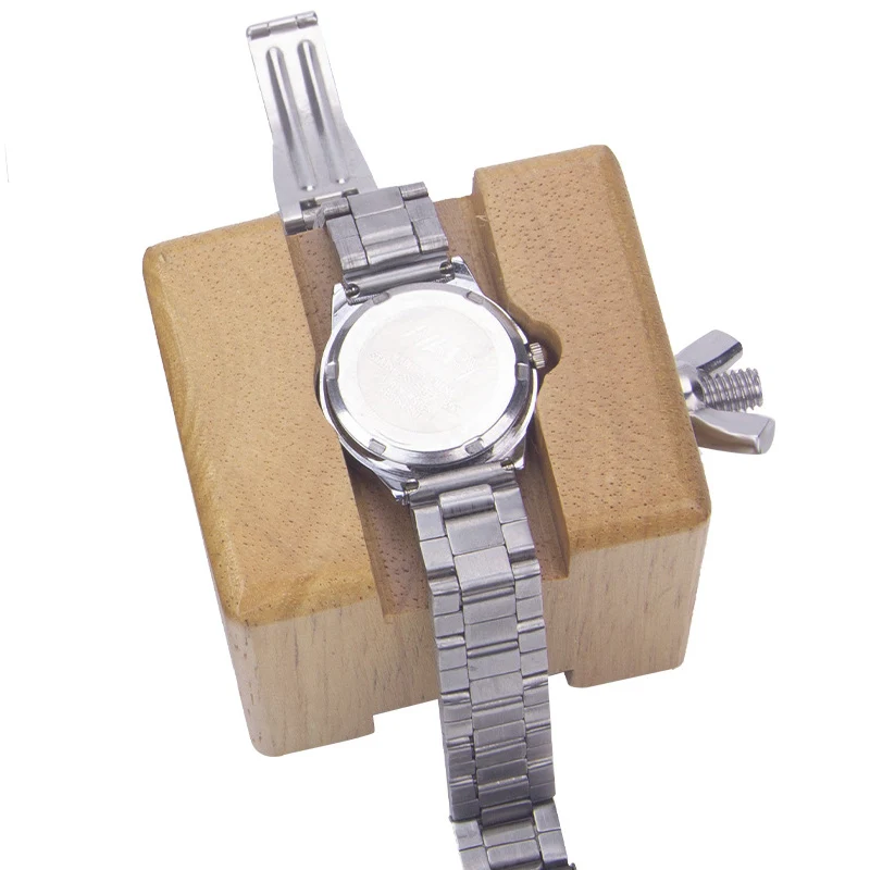 Maintenance tool for fixed watch holder, fixed watch holder, wooden adjustable dial holder, fixed watch holder