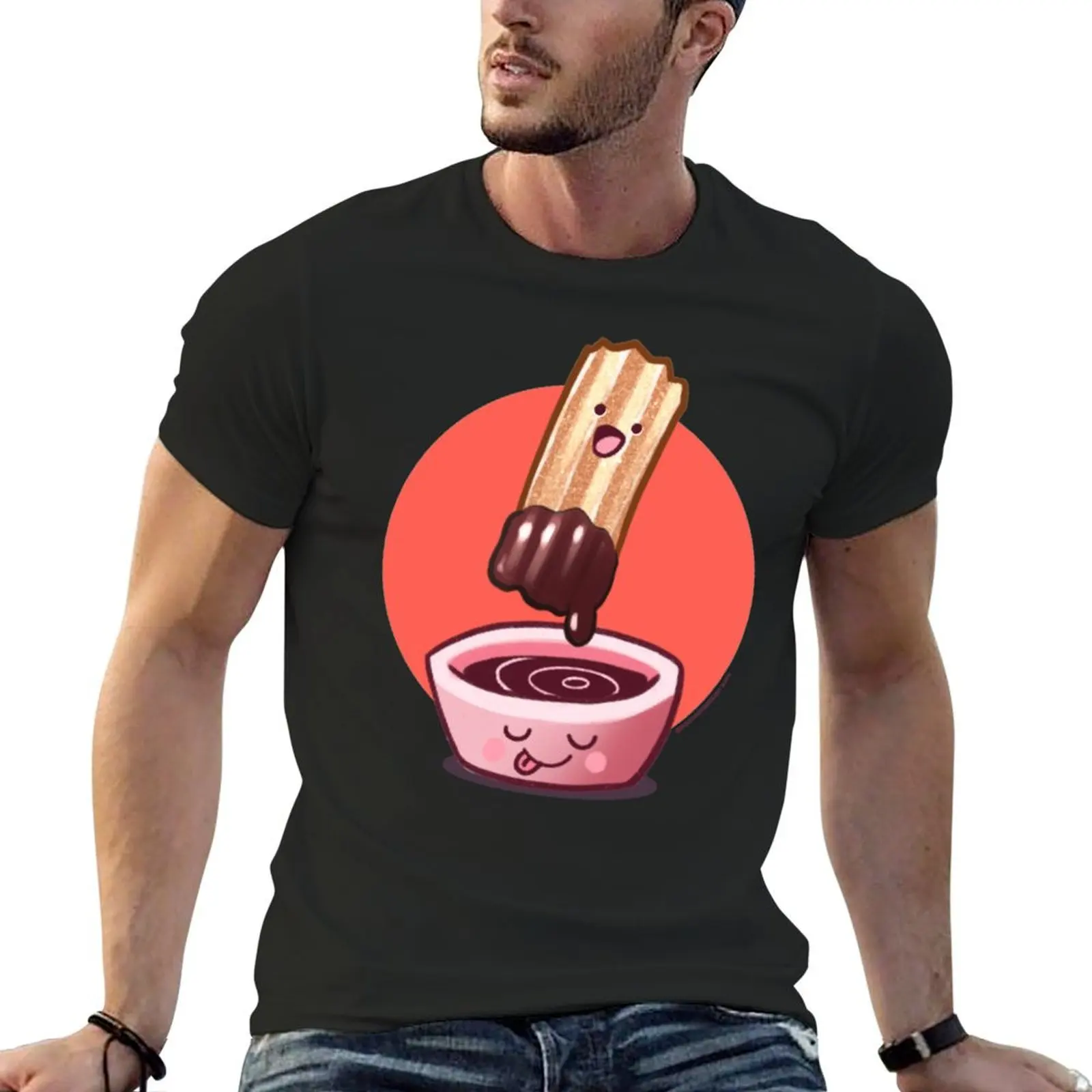 Fröhliche Churo T-Shirt einfache Baumwolle Grafik T-Shirts Tier druck für Jungen Hemden Grafik T-Shirt Männer