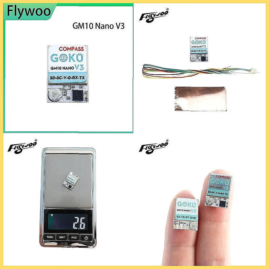 

Дрон Flywoo GOKU GM10 Nano V3 GPS с компасом для FPV-гонок и фристайла