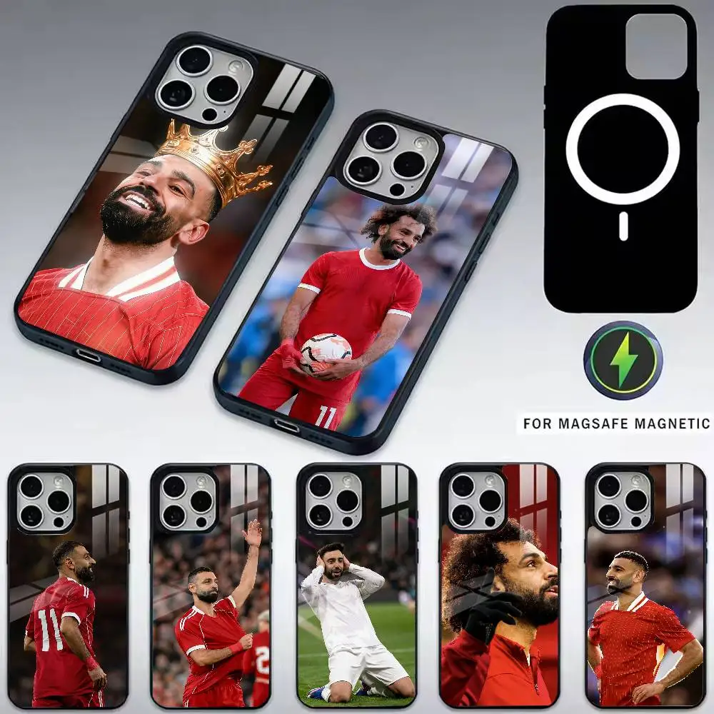 

Football Mohamed-d Salah-h 10 Phone Case For iPhone17,16,15,14,13,12,11 Plus,Pro Magnetic For Magsafe Wireless Charging