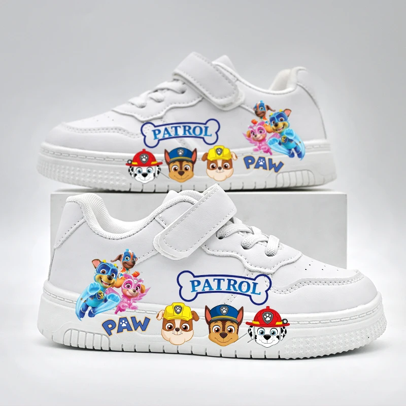 Kids Paw Patrol Cartoon Casual Shoes Children's New Boys Girls Design Cute White Walking Sport Shoes Outdoor Non-slip Sneakers