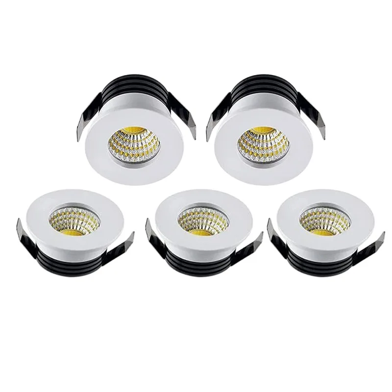 

5pcs Mini LED Spot Light Downlight COB 3W Led Spot 110V 220V Indoor Spotlight for Ceiling Cabinet Showcase Loft Decorations