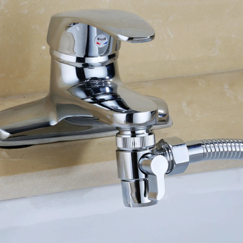 1 buah Splitter wastafel dapur katup didiverkonektor keran air untuk Toilet Bidet Shower Kichen aksesoris Switch adaptor keran
