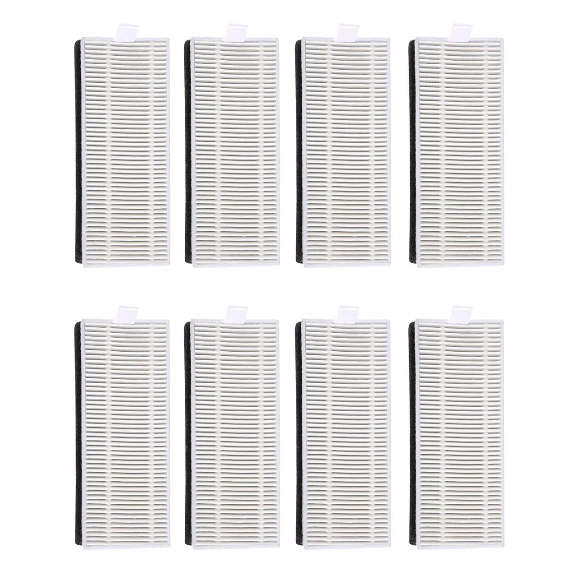 Piezas de Repuesto de filtro Hepa para Robot aspirador Ecovacs Deebot OZMO U2 / U2 Pro, 8 piezas