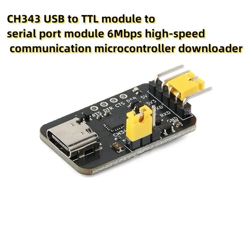 CH343 USB to TTL module to serial port module 6Mbps high-speed communication microcontroller downloader