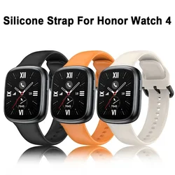Official Silicone Strap For Honor Watch 4 Smart Watch Sports Belt Replacement Wristband Correa For Huawei Honor Watch 4 Bracelet