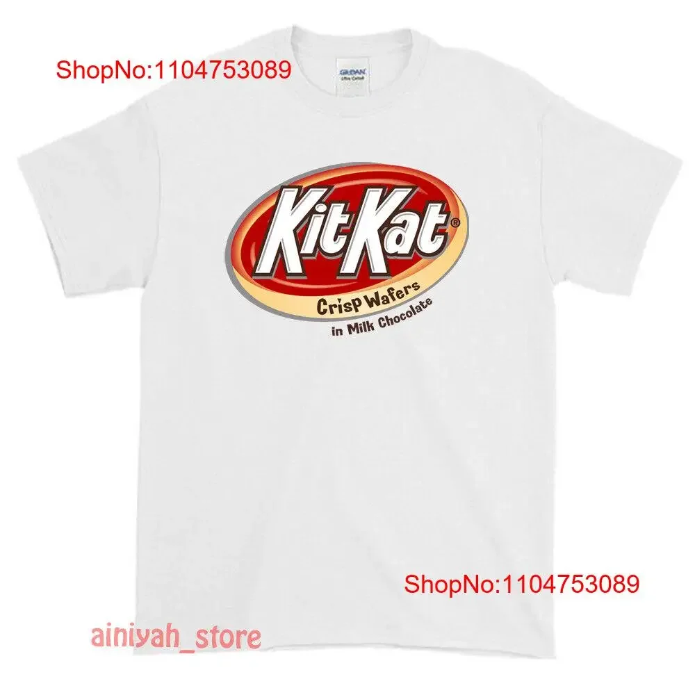 Nueva camiseta Kit Kat candy bar Logo hombres divertido EE. UU. Talla S XXL vintage lavado cómodo estirado homme streetwear