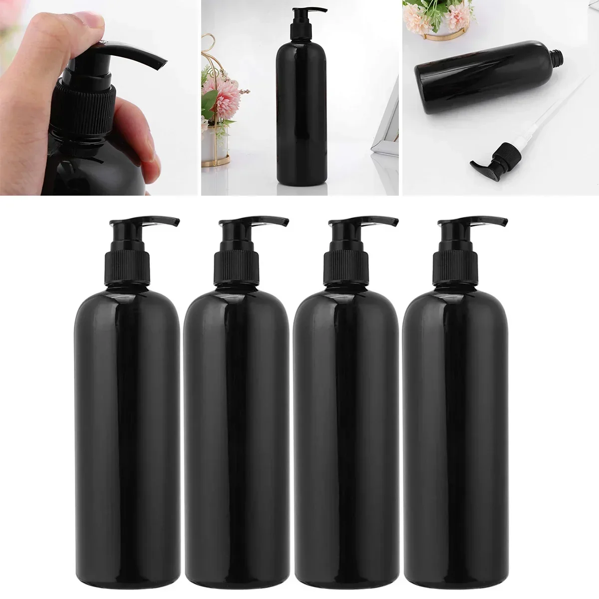 4PC 500ml Press Pump Bottle  Liquid Shampoo Shower  Empty Soap Dispenser Bottle  For Bathroom Kitchen  Products