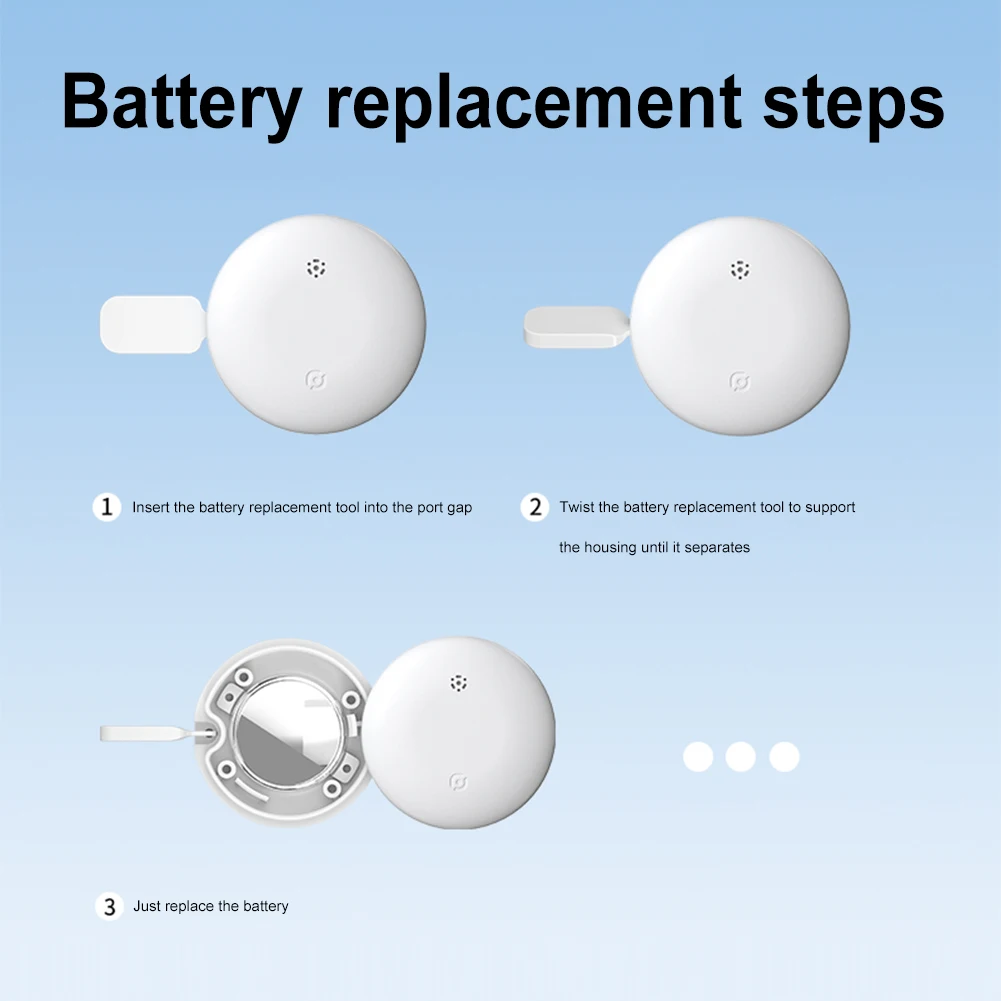 Bluetooth-kompatibles Anti-Verlust-Gerät austauschbare Batterie Cat Dog Locator Tracker für Koffer taschen kompatibel für Apple finden meine
