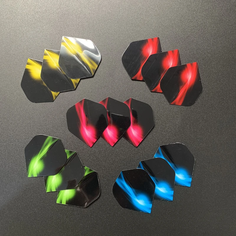 60Pcs/set Professional Darts Accessories Flights Five Colors High Quality Dart Wing Plastic Waterproof Dart Flights Flechette