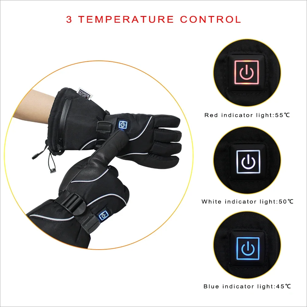 2024 beheizte Motorrad handschuhe Element Massage wiederauf ladbare elektrisch beheizte Handschuhe Liner Jagd handschuhe Heizung