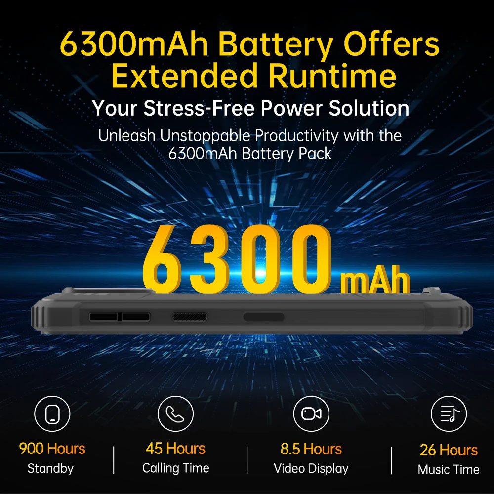 OUKITEL G2 Rugged Smartphone 13MP Camera 6300mAh Battery Cell Phone 4GB RAM 64GB ROM T606 NFC Mobile Phone