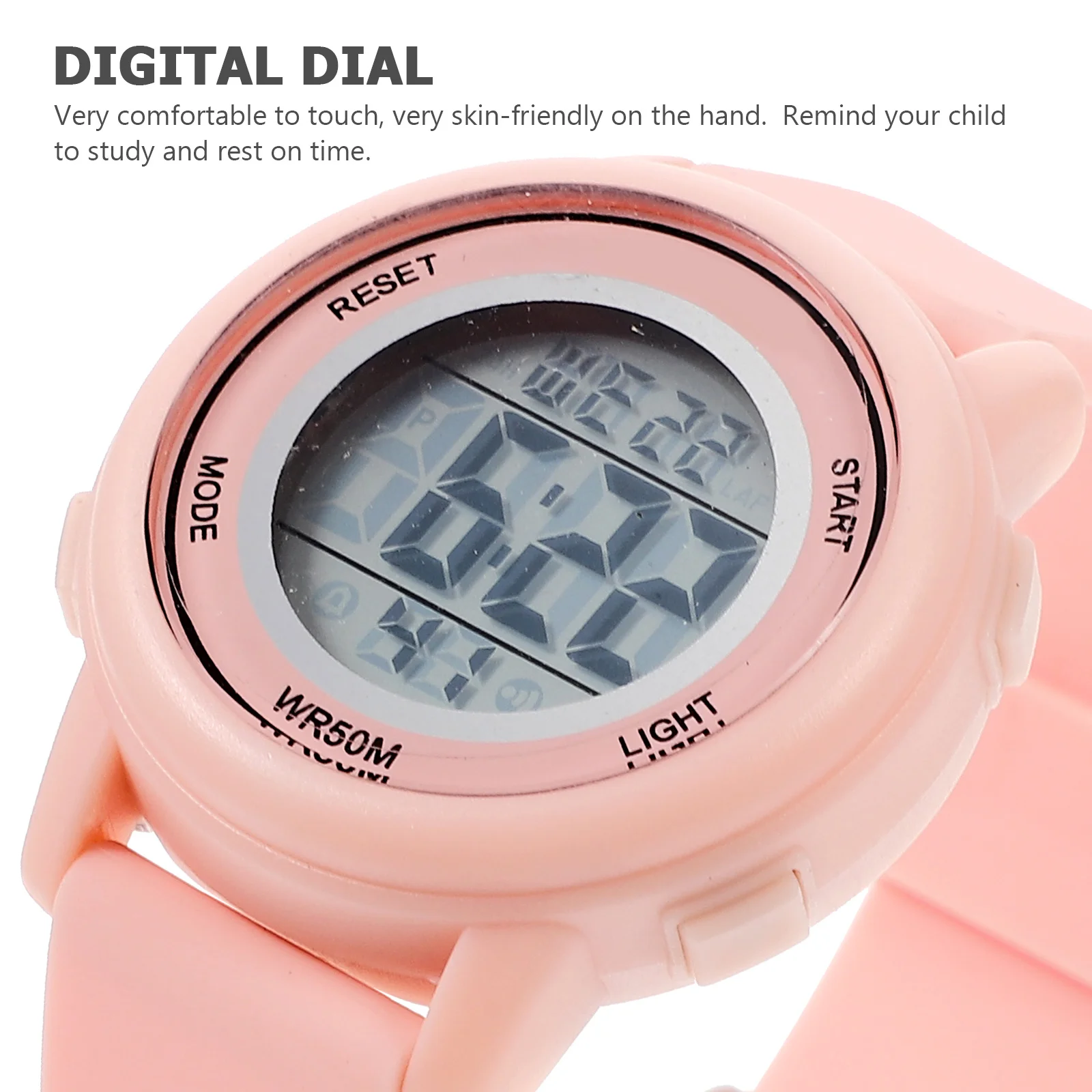 Watch Digital Electronic Sports Watch Waterproof Alarm Clock Adjustable Strap Birthday Gift for Student