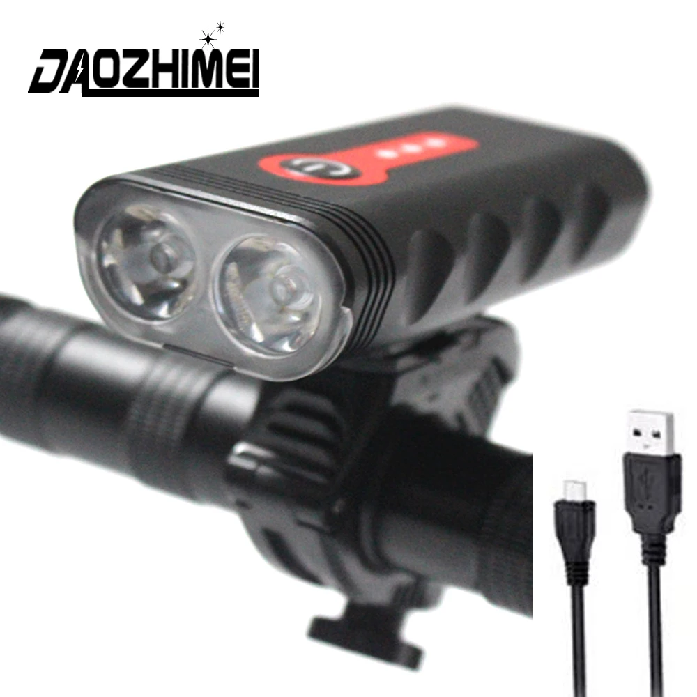 

Super Bright led Bicycle light 5 modes USB Rechargeable Built-in battery Camping Lights IP65 Waterproof Flashlight Headlight