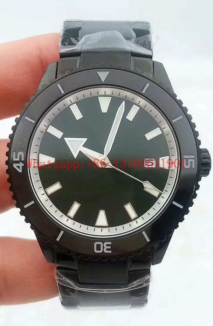 Luxury New Quartz Watch Men Ceramic Full Black Stainless Steel Bracelet Ceramica Sports Watches