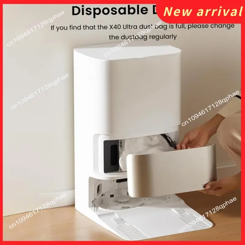 N89R 12 قطعة 3.2L كيس غبار كبير للاستعمال مرة واحدة لمكنسة Dreame X40 Ultra/X30 Ultra/L40 Ultra/L10s Pro Ultra/L10s Ultra Gen2