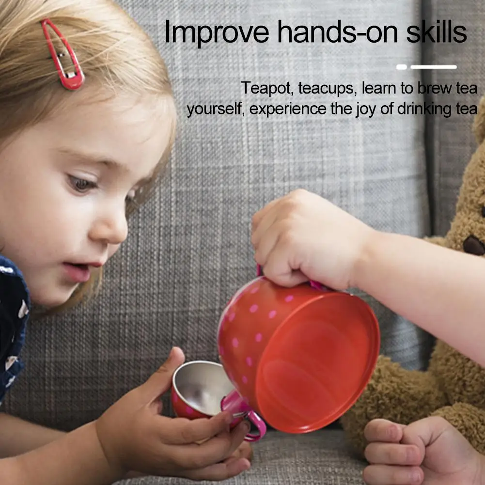 模擬アフタヌーンティーセットおもちゃごっこ遊びおもちゃ子供用キッチンアクセサリー教育玩具女の子男の子ギフト