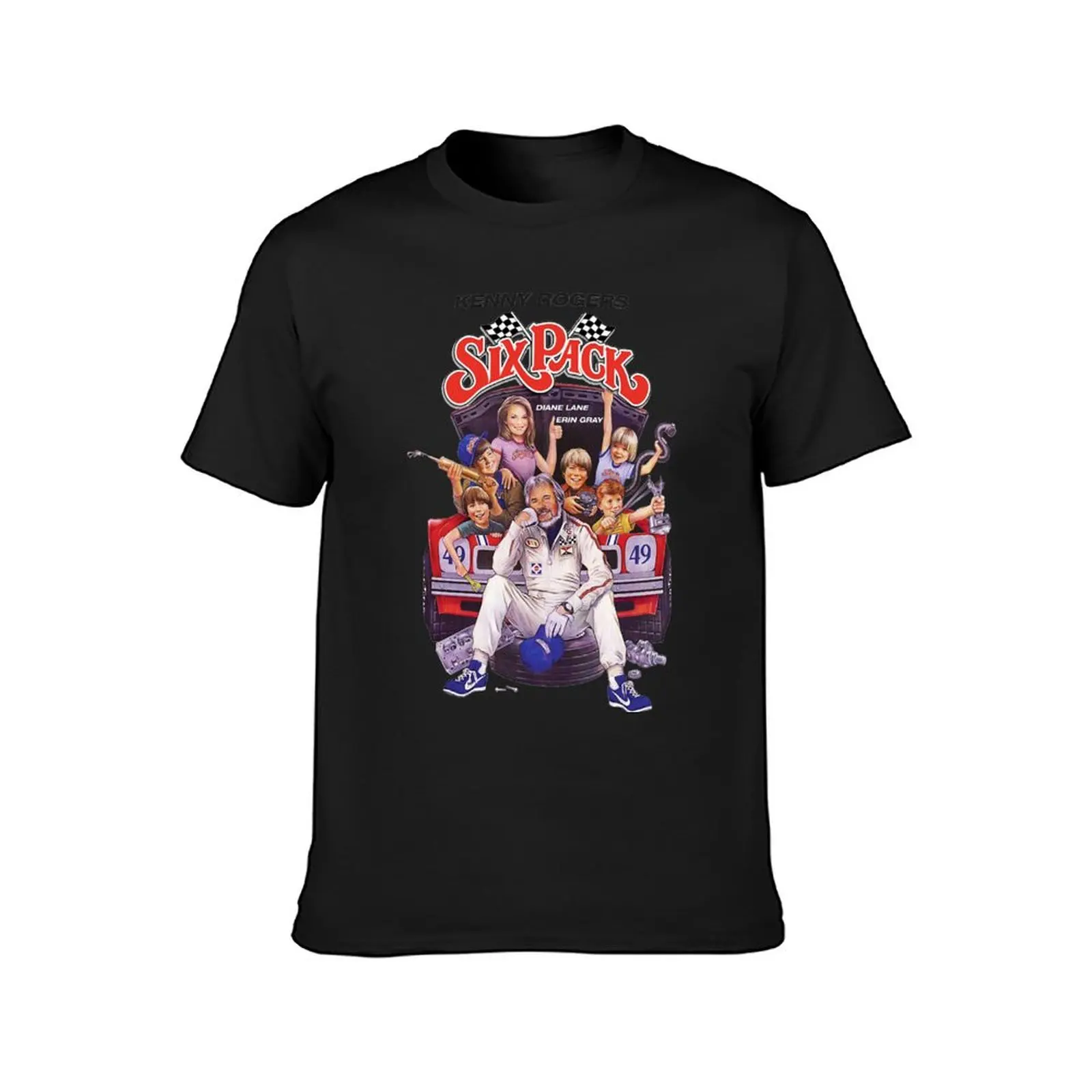 Legend Kenny Rogers American Singer Six Pack T-Shirt graphics Short sleeve tee anime mens clothing