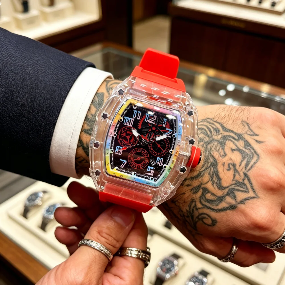 นาฬิกาควอทซ์โปร่งใสทรงกระบอกระ - Luxury Watch Jacob And Co บทวิจารณ์และราคา