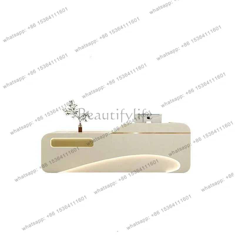 Best Sellers Luxury Minimalist Reception Desks Beauty Salon Bar Reception Desks Counter Durable Office Furniture Banco Reception