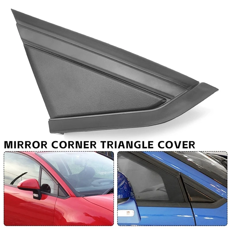 لوحة مثلثة لنافذة السيارة الأمامية لسيتروين C4 04-10 ، لوحة زخرفية ثلاثية الأبعاد ، ABS سوداء ، من من من نوع ABS ، من من من نوع 2