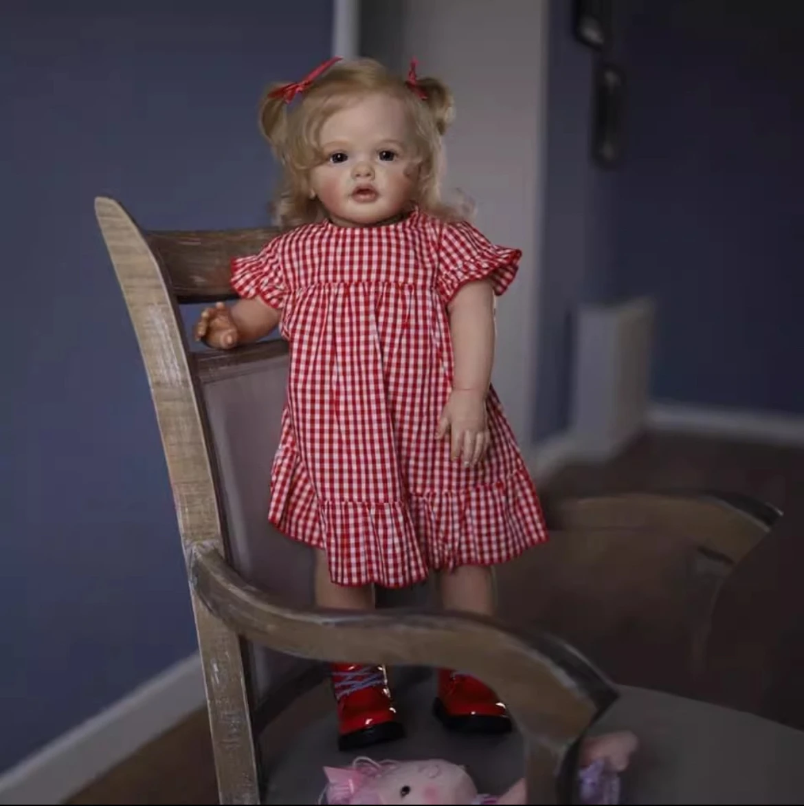 دمية بيتي ريبورن بيبي ريبورن مقاس 24 بوصة | تفاصيل مميزة مرسومة يدويًا وأذرع قابلة للوضع | هدية الإرث عالية الجودة للفتيات #1