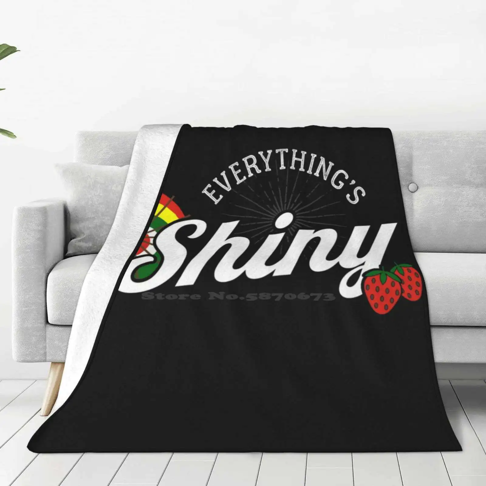 Everything'S Shiny , Cap'N. Not To Fret. Trend Style Funny Fashion Soft Throw Blanket Firefly Kaylee Serenity Geek Nerd