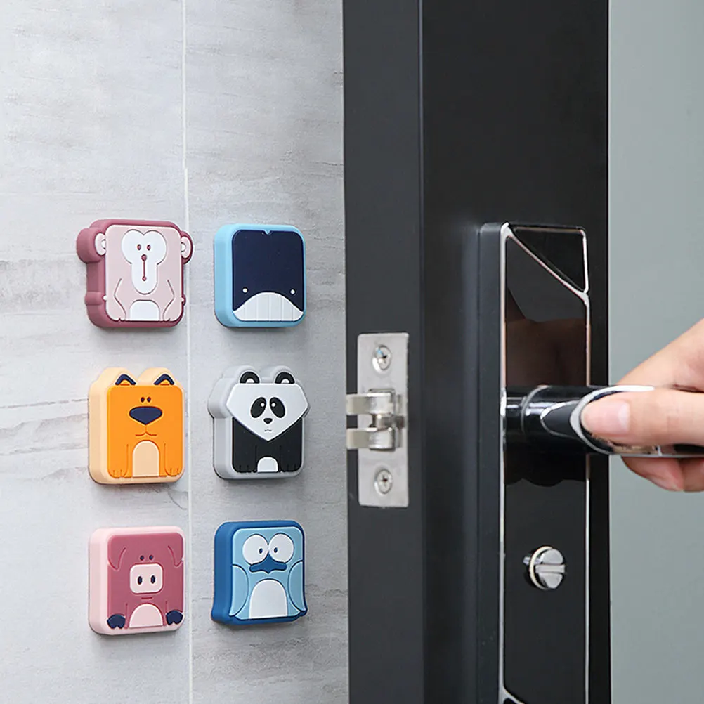 

Набор из 6 самоклеящихся защитных накладок для стен: усиленные бамперы для дверей, мебели, шкафов, крышек унитазов, амортизирующие, бесшумные, звукоизоляционные