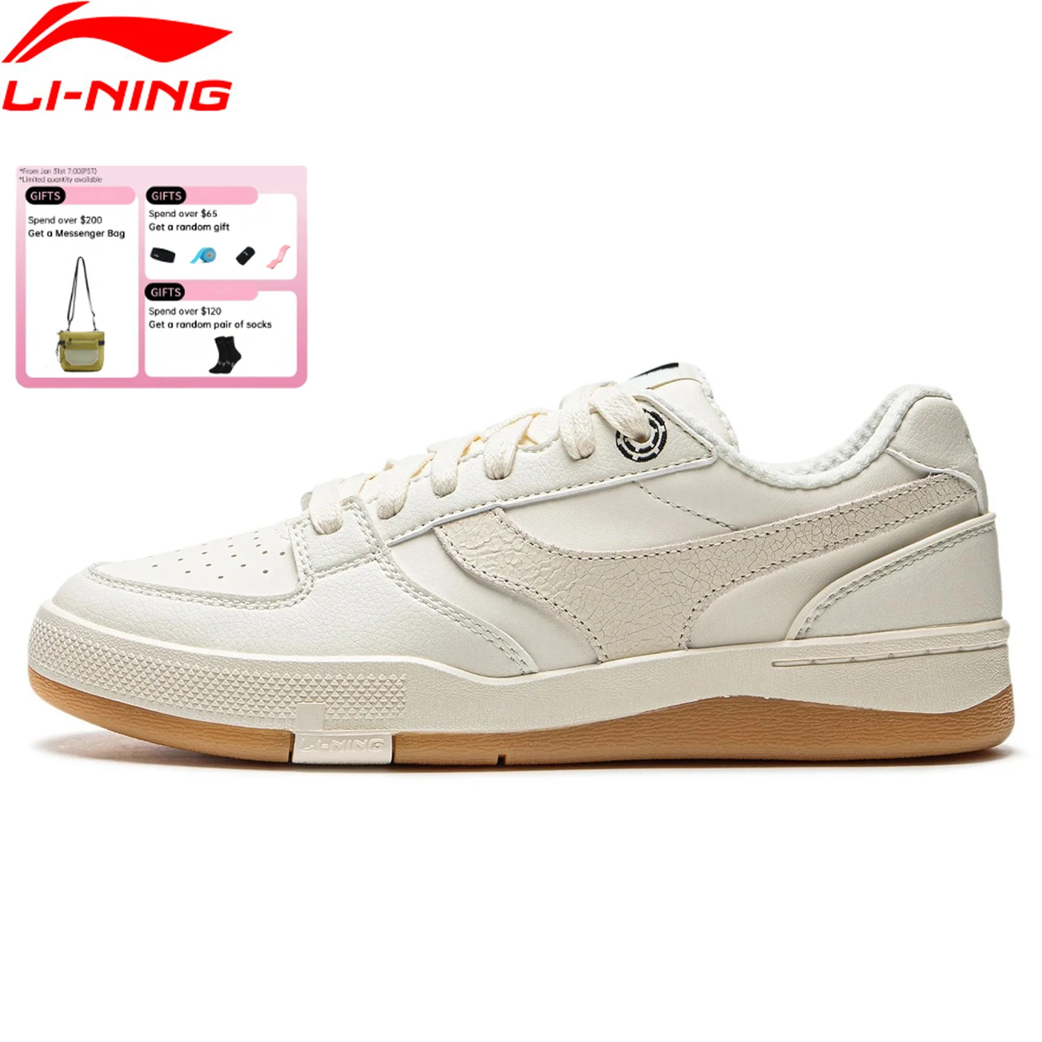 

Женские профессиональные кроссовки для скейтбординга Li-Ning MEDALIST 92S, удобные спортивные кроссовки с двойной амортизацией, повседневные кроссовки для отдыха AEPU038