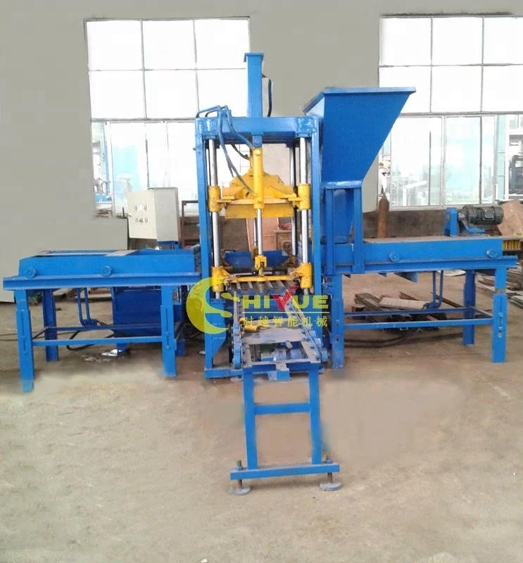 QTF3-20 Color Interlock Paver Cement Block Brick Making Machine Forms Beton Hollow Block And Paver One Free Mould 680-530mm