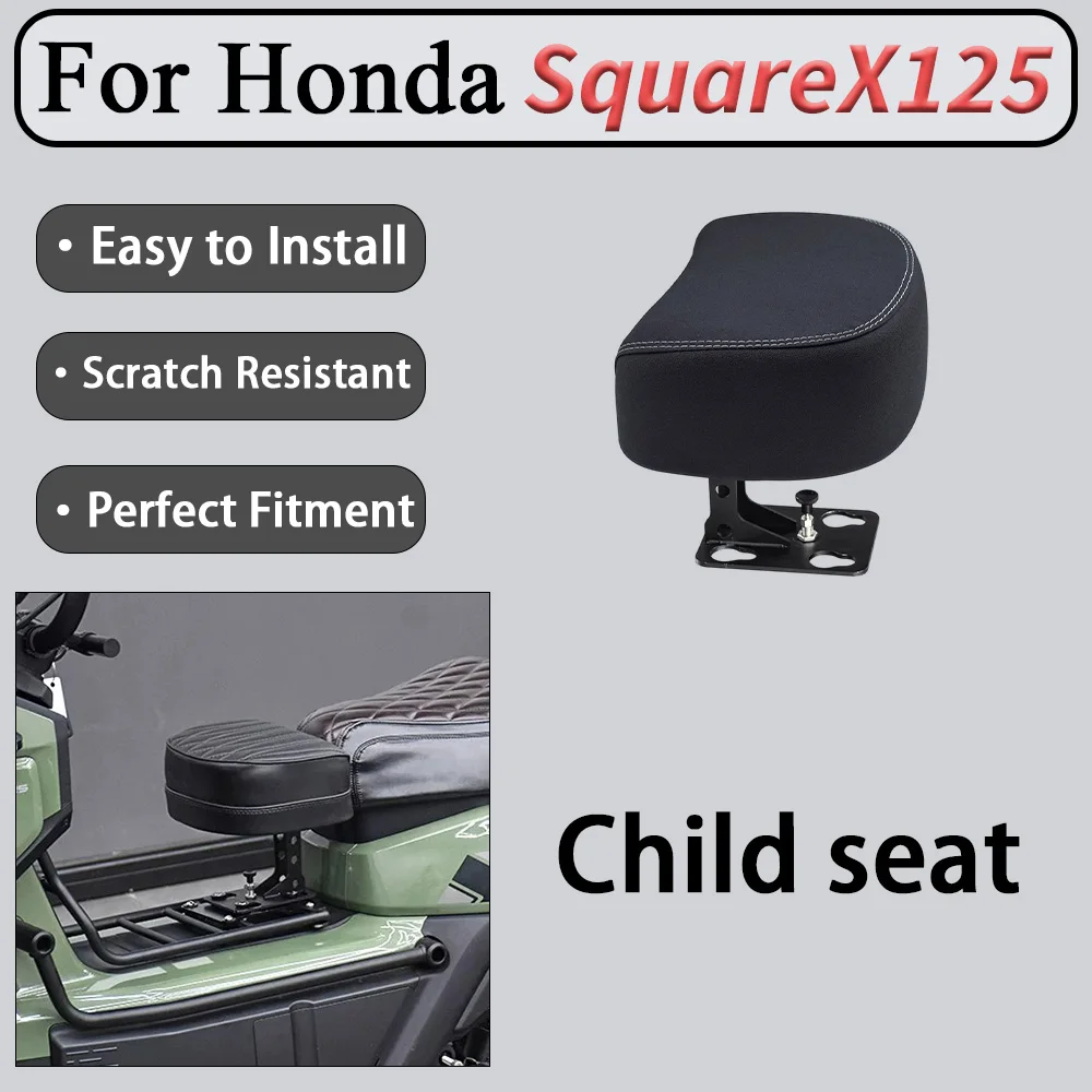 For Honda Zoomer SquareX125 Center-Mounted Child Seat with Reinforced Brackets for Enhanced Load-Bearing Capacity Safety Feature