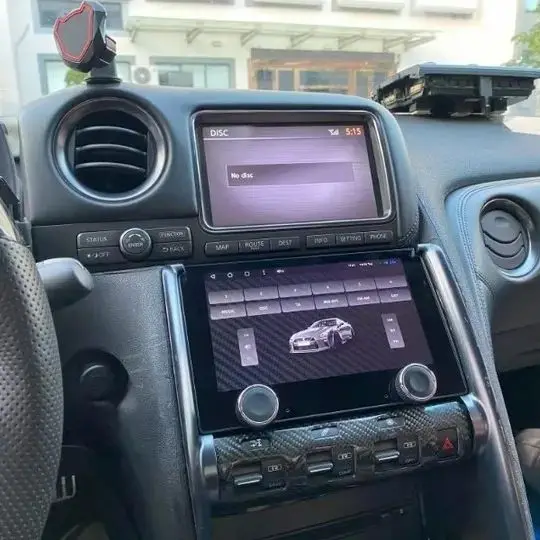 9 "+ 10" راديو السيارة الملاحة GPS لنيسان GT-R GTR R35 2007-2014 2015 اللاسلكية Carplay الوسائط المتعددة رئيس وحدة التيار المتناوب لوحة Autoradio