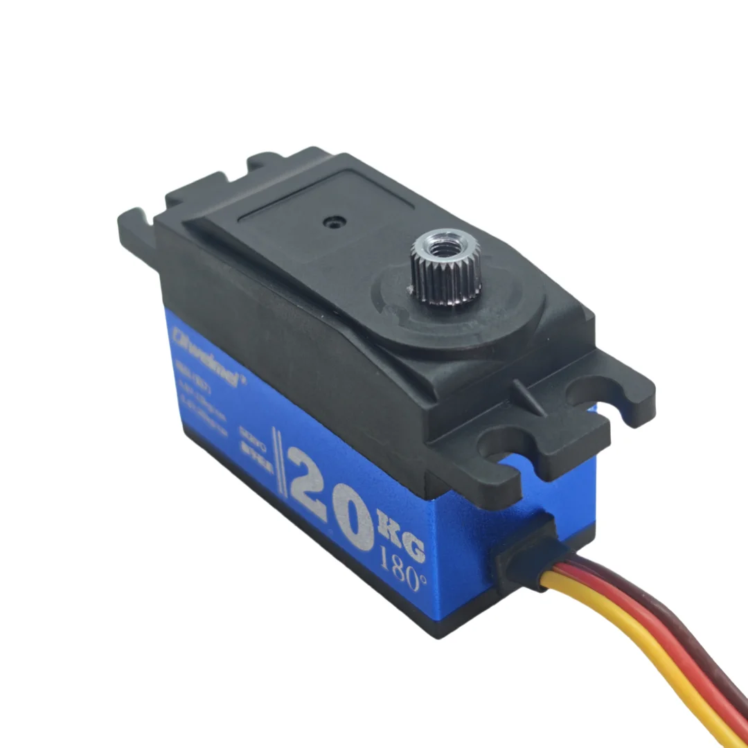 Servo Dlweimei 20/12KG 180 °   Servo digitale a corpo corto interamente ingranaggi in metallo per cingolato robot da deriva per auto modello elettrico 1/10 1/12 RC