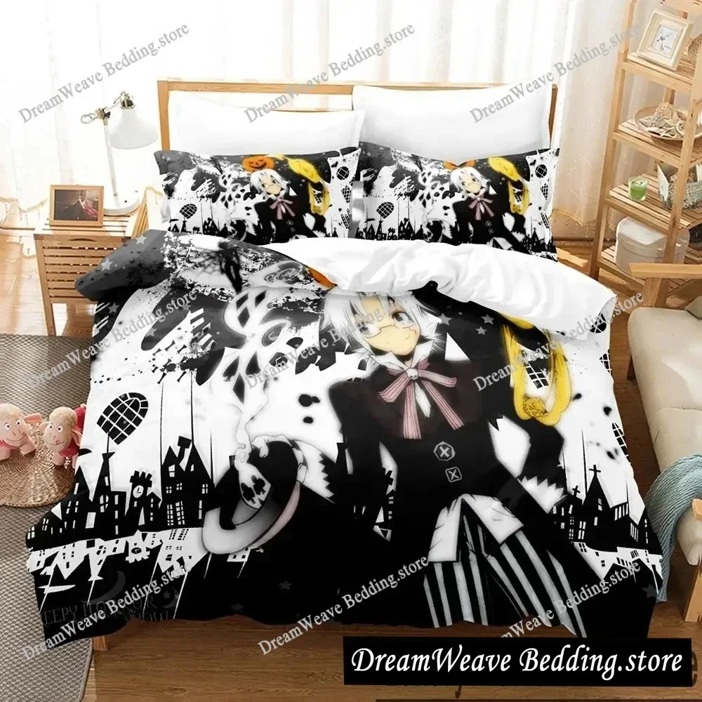 

D.Gray-man Luxury Bedding Set Japan Anime Cartoon Duvet Cover Set Comforter Bedspread Twin Single Size Printed Home Textile96396