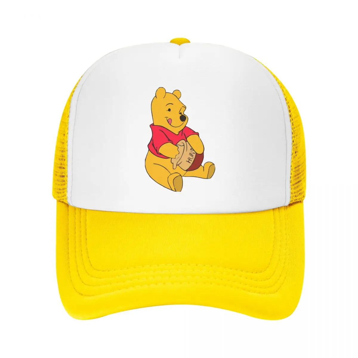 

Винни-Пух забавные сетчатые бейсболки унисекс хип-хоп шляпа дальнобойщика регулируемые солнцезащитные кепки