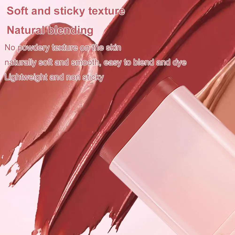 Bâtonnets de Blush polyvalents, couleur chair naturelle, mat, imperméable, hautement pigmenté, éclaircit le teint de la peau, pour les lèvres, les yeux et les joues