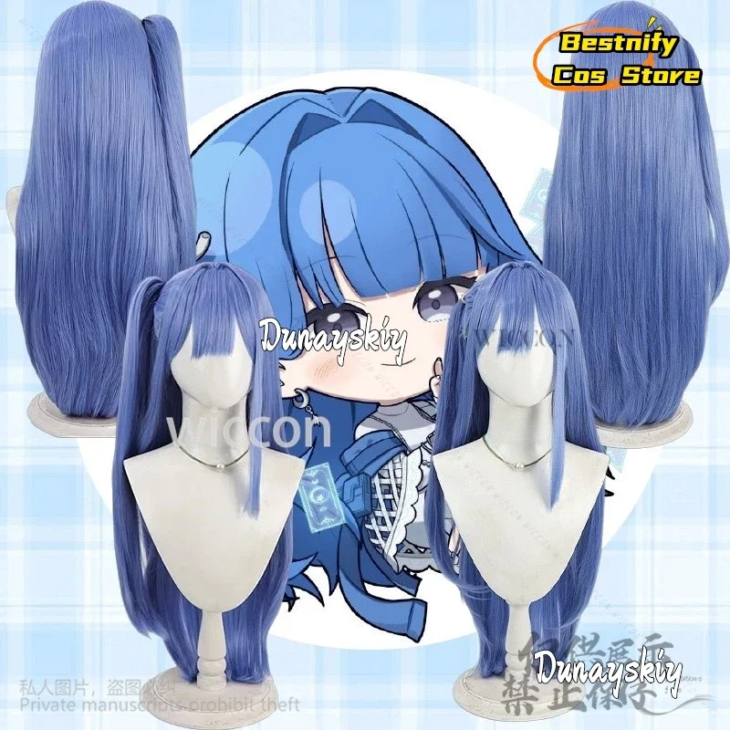 

CosplayAnime Game NIKKE：The Goddess Of Victory Cosplay Arcana Costume Synthetic Hair Long Blue Ponytail Wigs Kawaii Japanese Gir