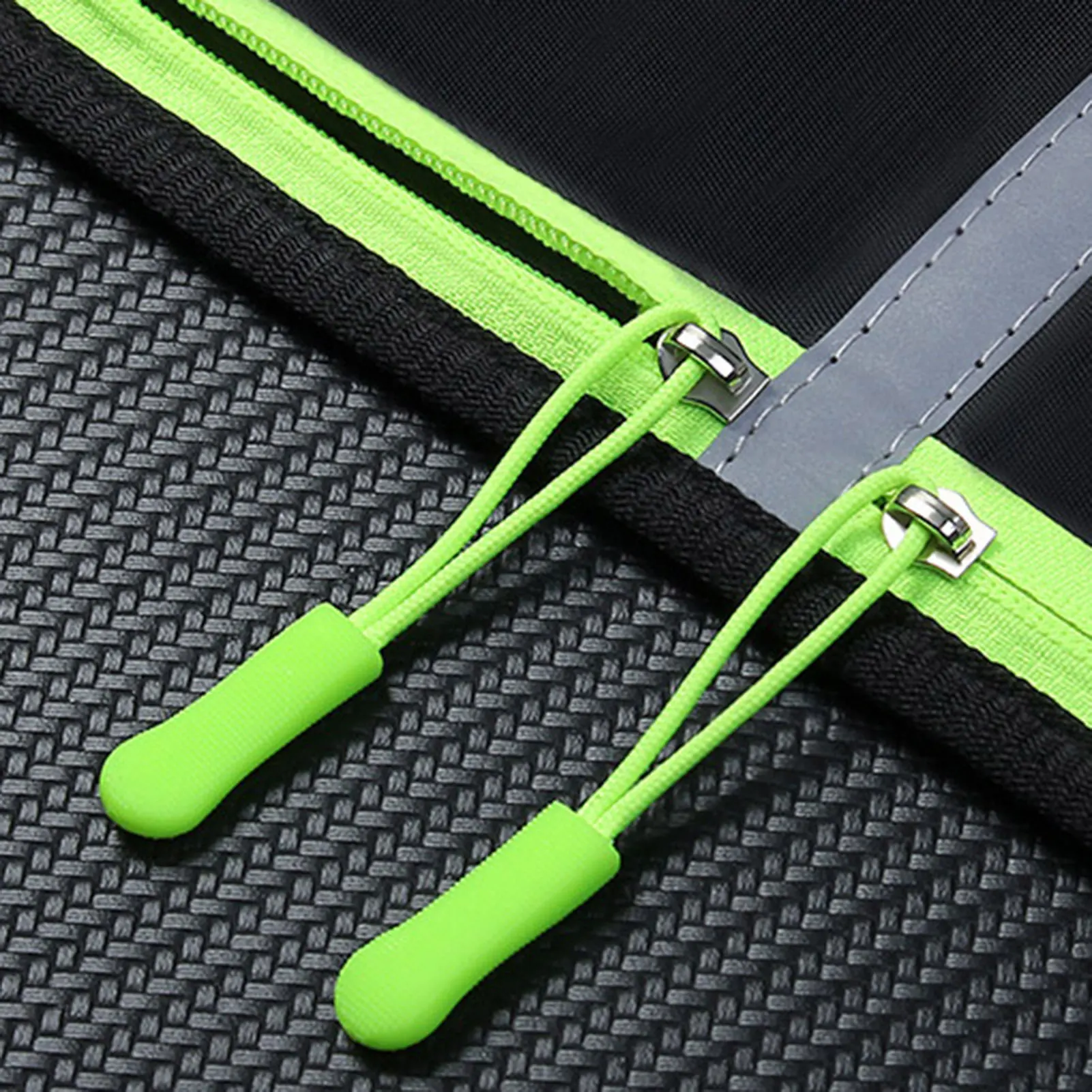 Sac banane unisexe avec trou de câble pour écouteurs, sac Splah-Verde, sacs de course, randonnée décontractée en plein air, 03