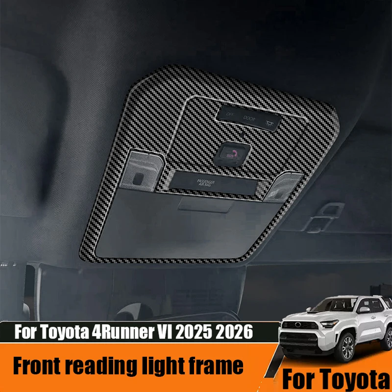 For Toyota 4Runner VI 2025 2026 Front reading light decorative frame ABS material interior modification part