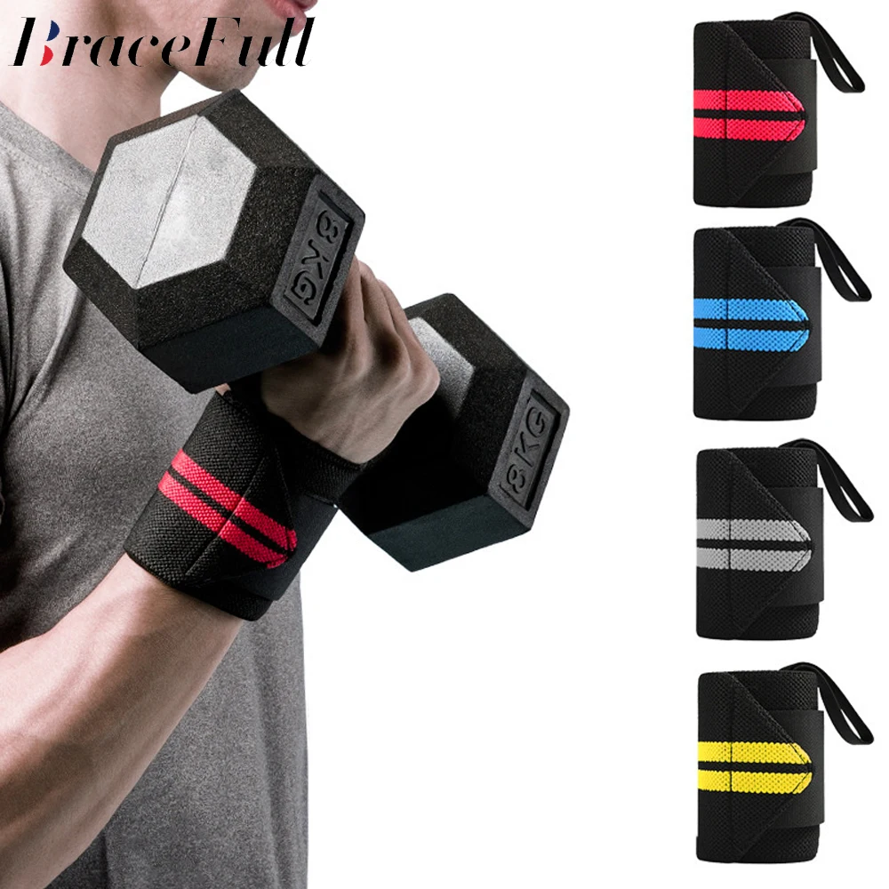 

1Pcs Wrist Support Gym Weightlifting Training Weight Lifting Gloves Bar Grip Barbell Straps Wraps Hand Protection