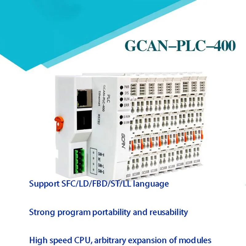 

PLC Industrial control board DC24V 16 input 16 output Support HMI