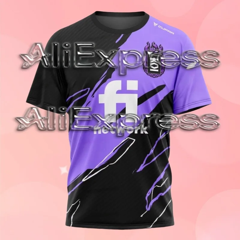 

Team KOI Esports Jersey 2022 For Men Summer Casual Breathable Short Sleeve T-shirt Boys Fashion Sports Uniform MotoT-shirt